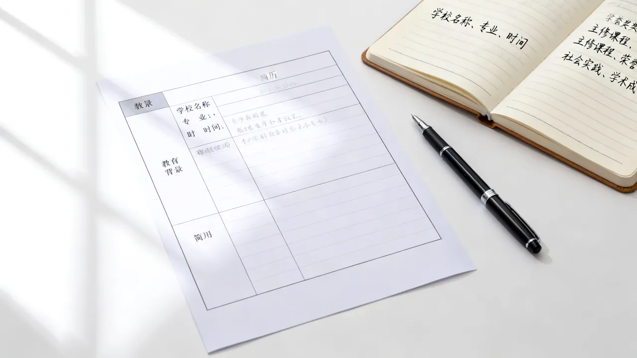 简历上教育背景怎么写,教育背景填写的注意事项有哪些