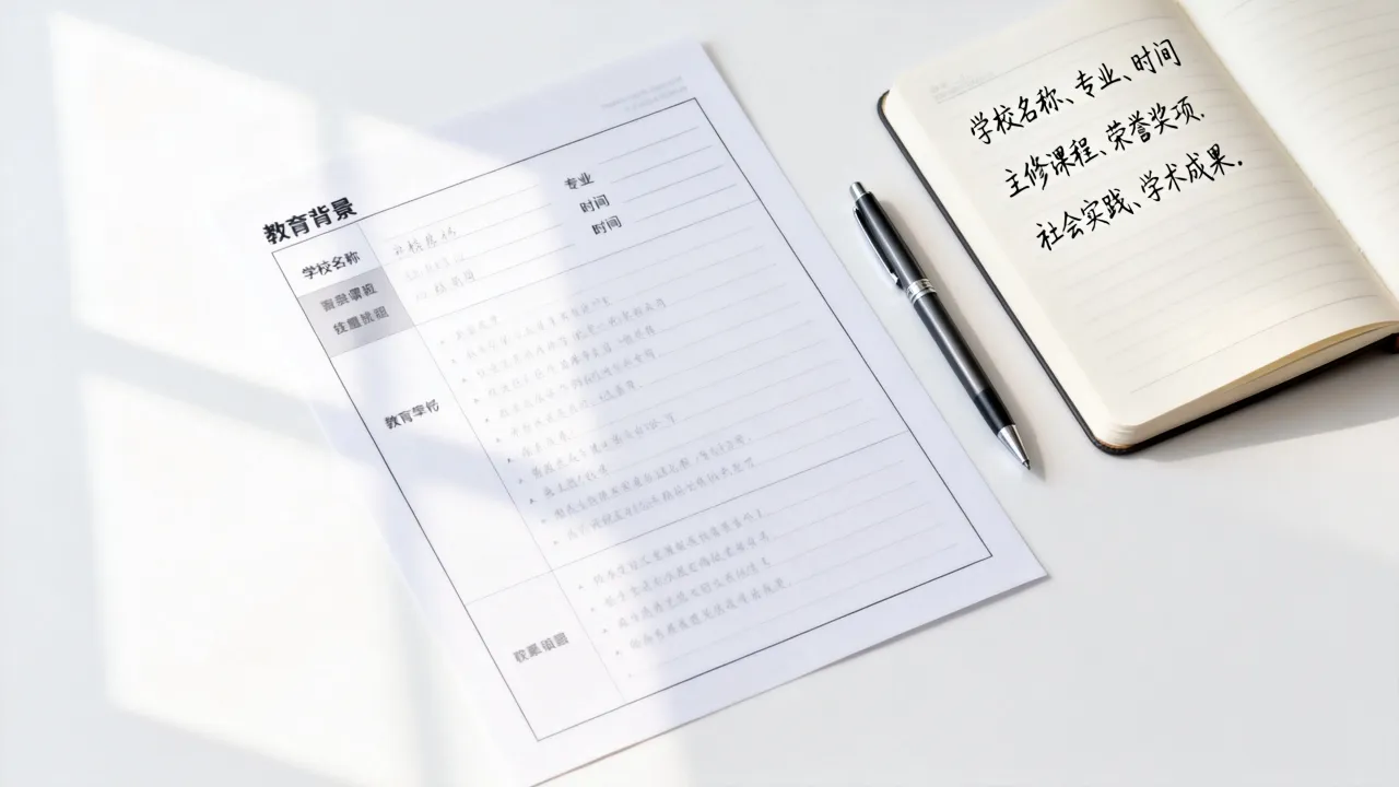 简历上教育背景怎么写,教育背景填写的注意事项有哪些-图2 简历上教育背景怎么写,教育背景填写的注意事项有哪些-图2