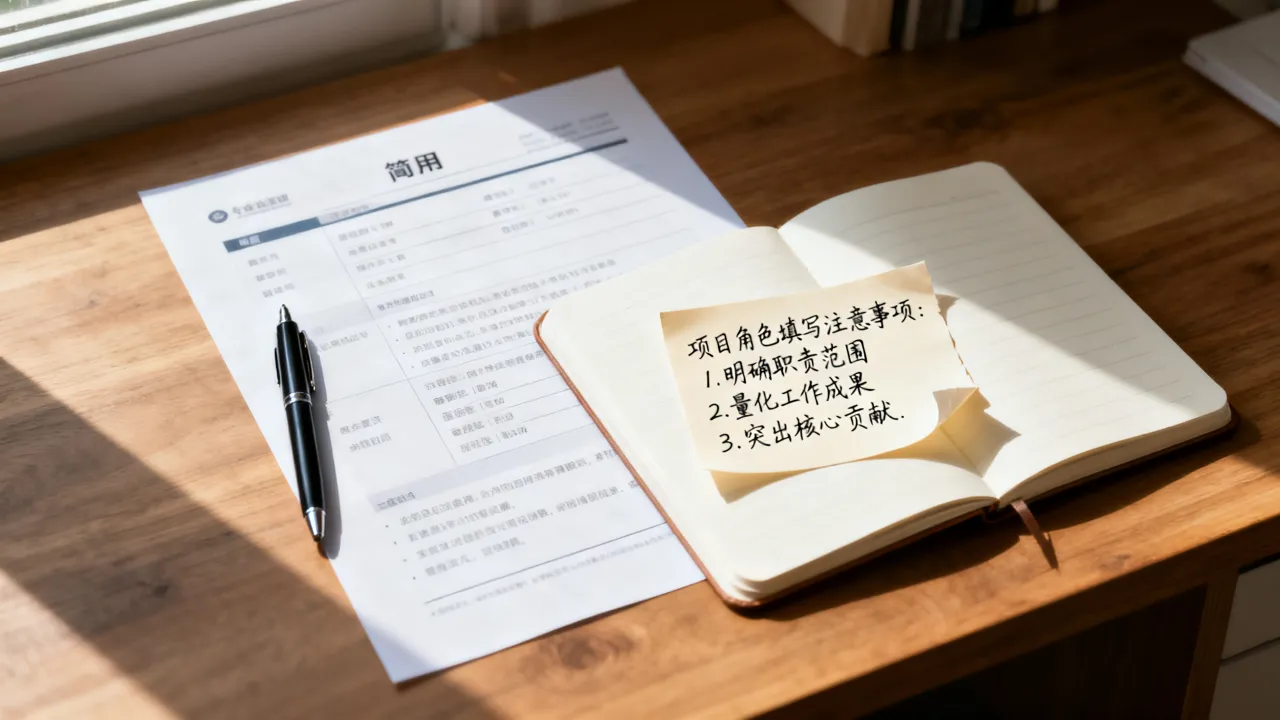 简历中项目角色怎么填,项目角色填写有哪些注意事项