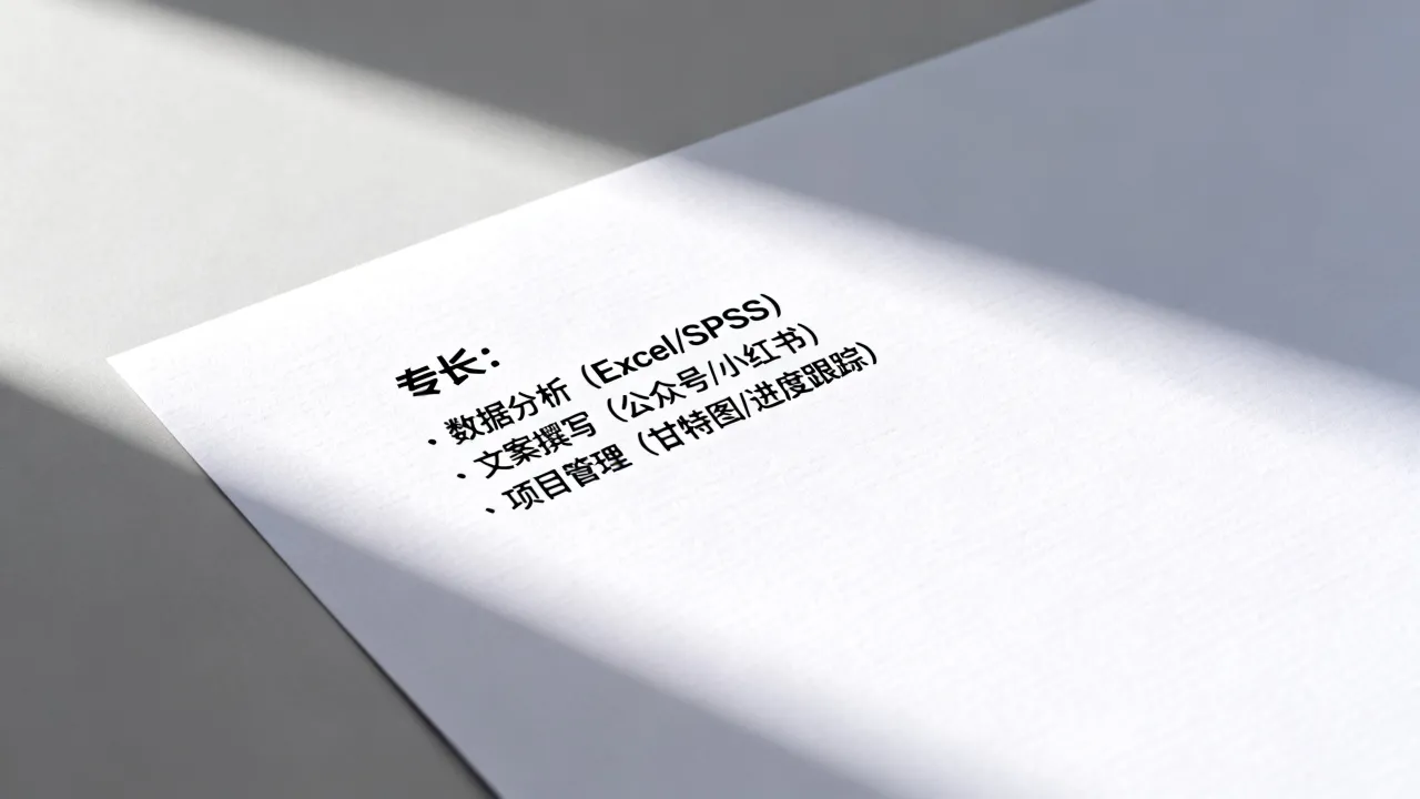 简历上的专长怎么写,有哪些让HR眼前一亮的写法技巧
