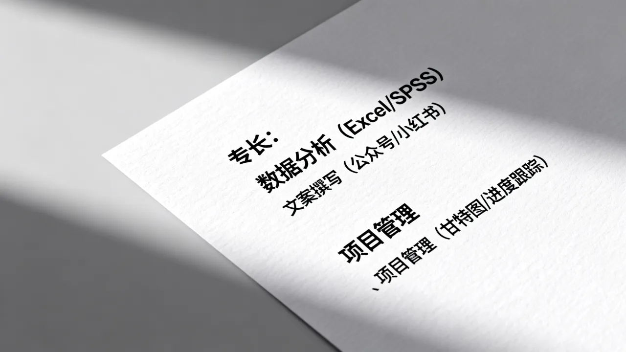 简历上的专长怎么写,有哪些让HR眼前一亮的写法技巧-图2 简历上的专长怎么写,有哪些让HR眼前一亮的写法技巧-图2