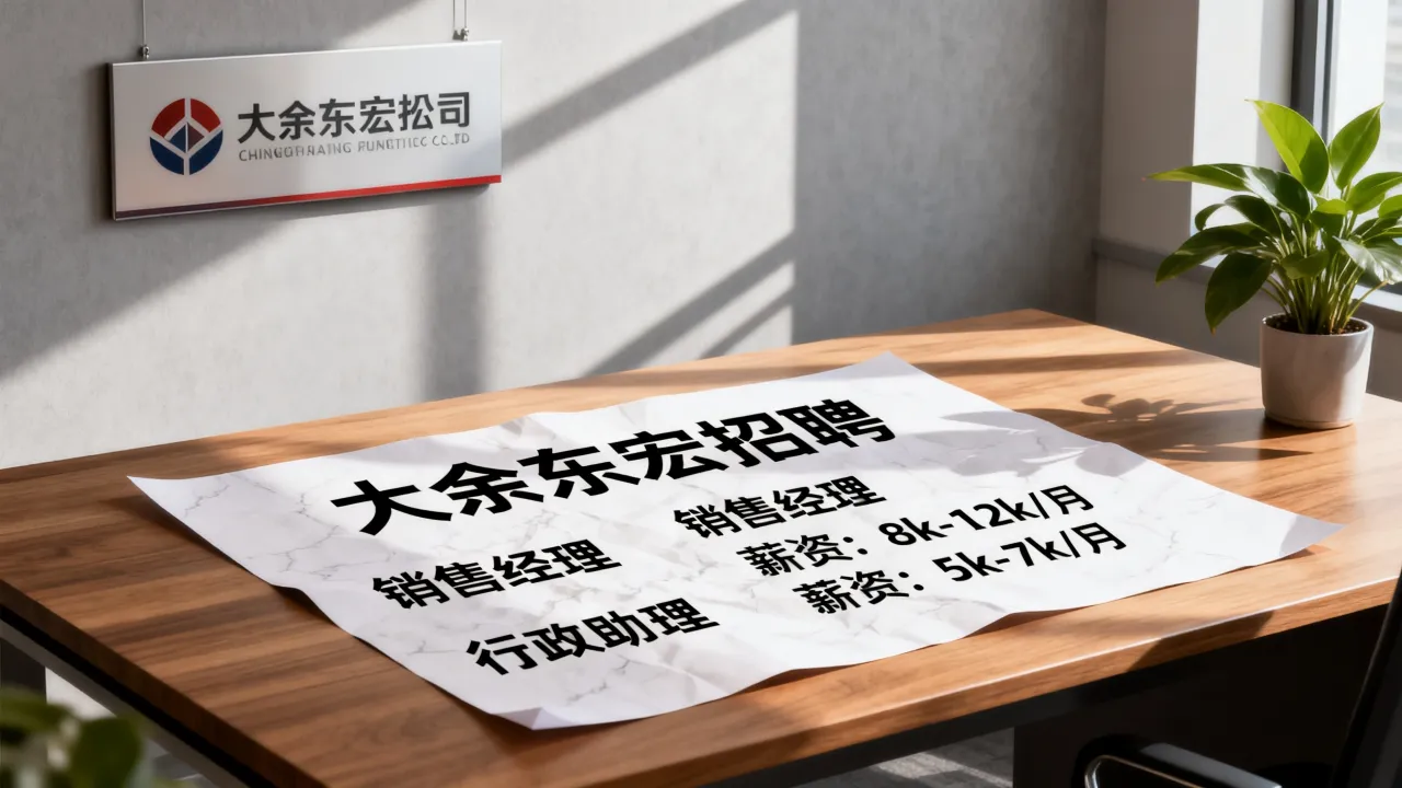大余东宏招聘信息是真的吗,有哪些职位薪资待遇如何?-图2 大余东宏招聘信息是真的吗,有哪些职位薪资待遇如何?-图2