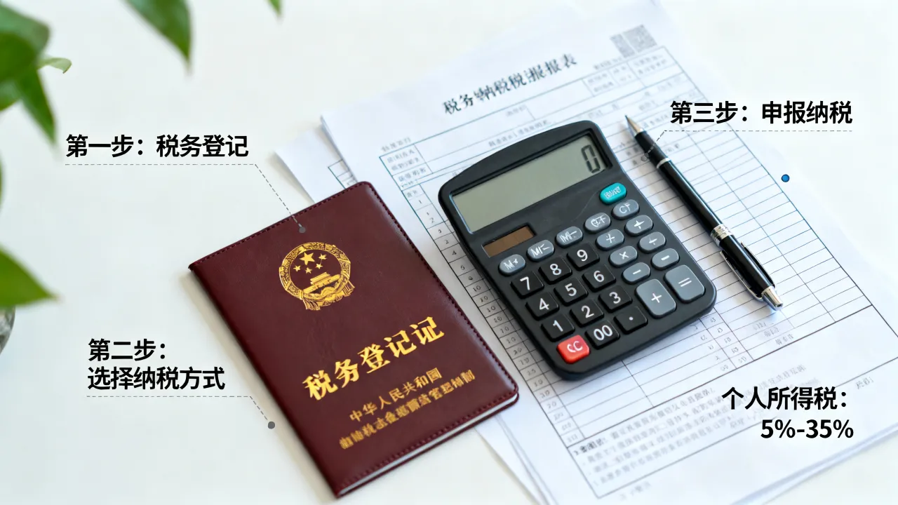 个人独资企业如何纳税,个人独资企业纳税申报流程及税率是多少-图2 个人独资企业如何纳税,个人独资企业纳税申报流程及税率是多少-图2