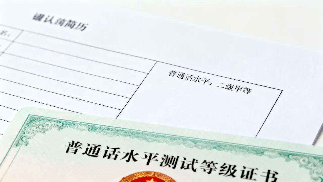 简历普通话水平怎么写，普通话等级证书简历怎么填写才规范-图3