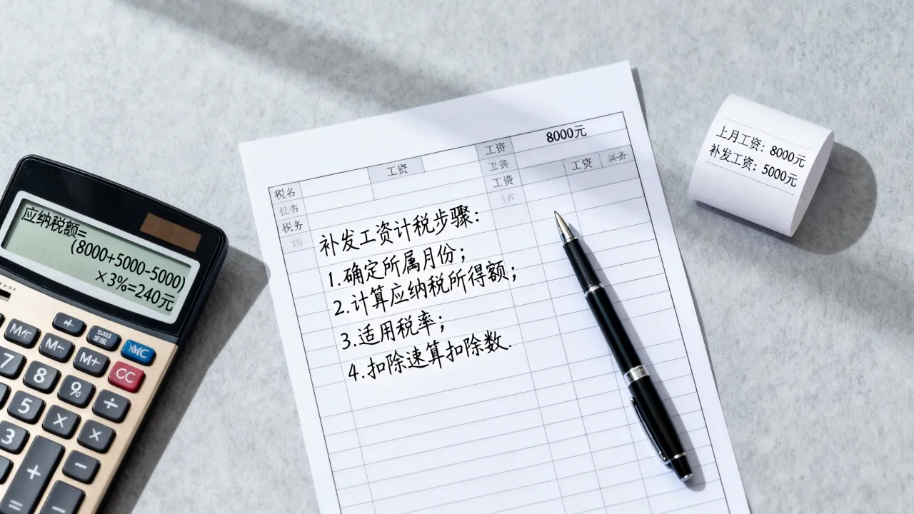 补发上月工资如何计税,补发工资个人所得税怎么扣除?-图2 补发上月工资如何计税,补发工资个人所得税怎么扣除?-图2