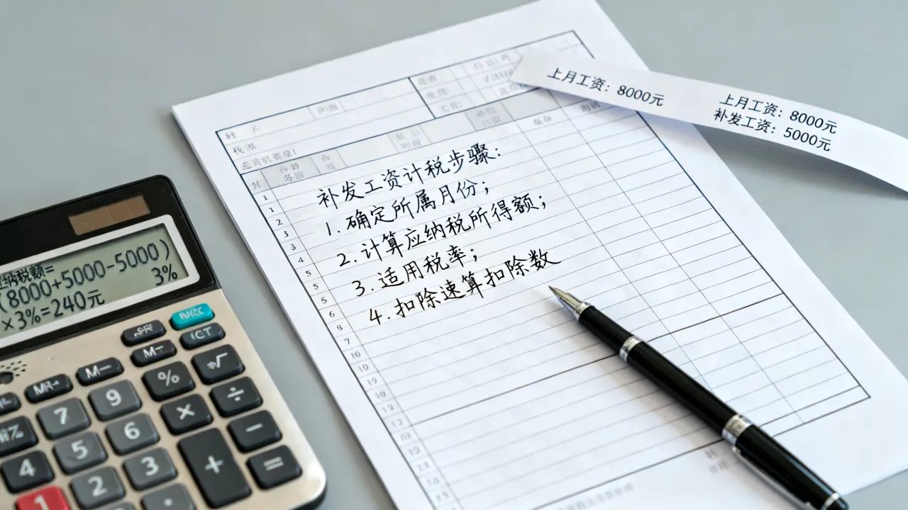 补发上月工资如何计税,补发工资个人所得税怎么扣除?-图3 补发上月工资如何计税,补发工资个人所得税怎么扣除?-图3