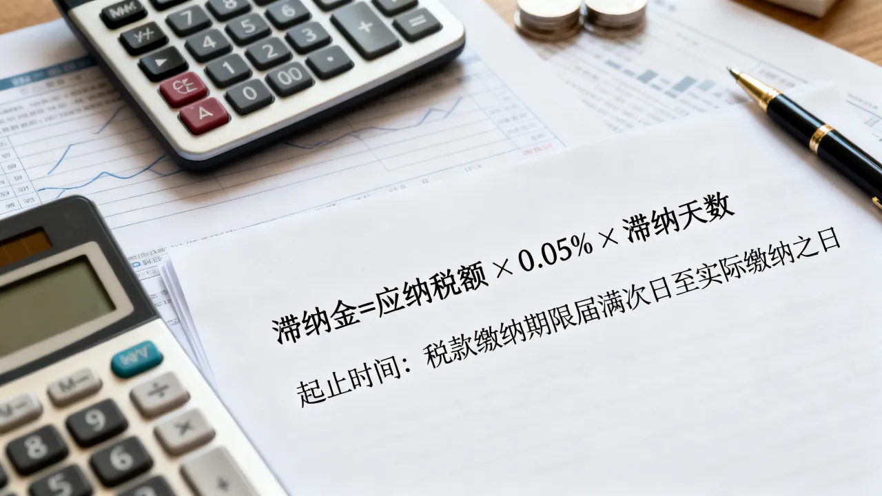 增值税滞纳金如何计算,滞纳金计算公式和起止时间是什么?