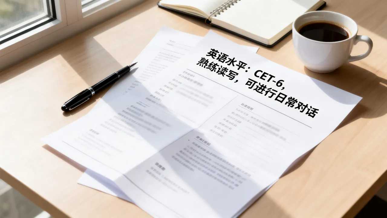 简历上英语水平怎么写?英语水平自我评价怎么写更容易通过筛选?-图2 简历上英语水平怎么写?英语水平自我评价怎么写更容易通过筛选?-图2