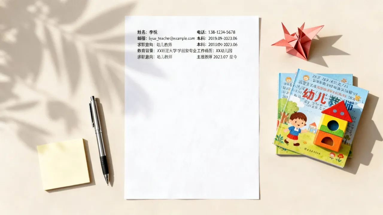 幼师的个人简历怎么写,幼师个人简历模板怎么写才出彩