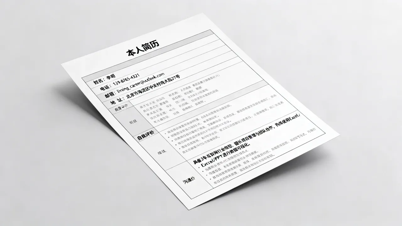 本人简历那一栏怎么写,简历自我评价怎么写?-图2 本人简历那一栏怎么写,简历自我评价怎么写?-图2
