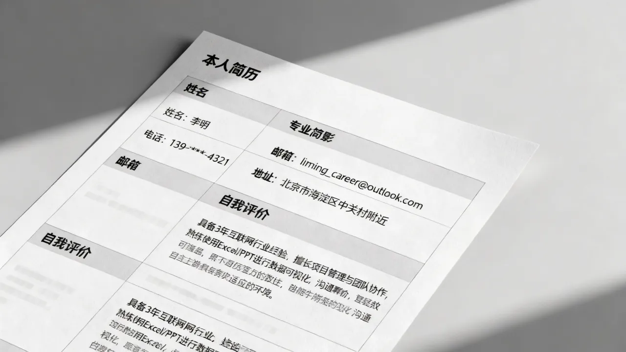 本人简历那一栏怎么写,简历自我评价怎么写?-图3 本人简历那一栏怎么写,简历自我评价怎么写?-图3