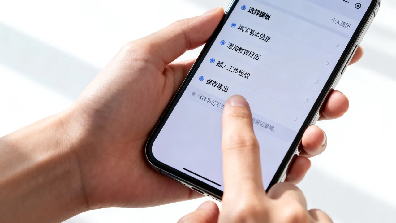 在手机怎么做个人简历,手机上制作个人简历的步骤有哪些-图3 在手机怎么做个人简历,手机上制作个人简历的步骤有哪些-图3