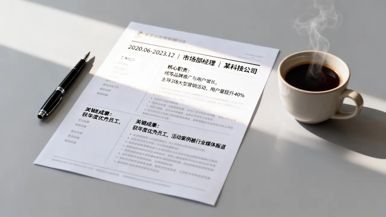本人经历怎么填写才合适?简历个人工作经历怎么写-图2 本人经历怎么填写才合适?简历个人工作经历怎么写-图2