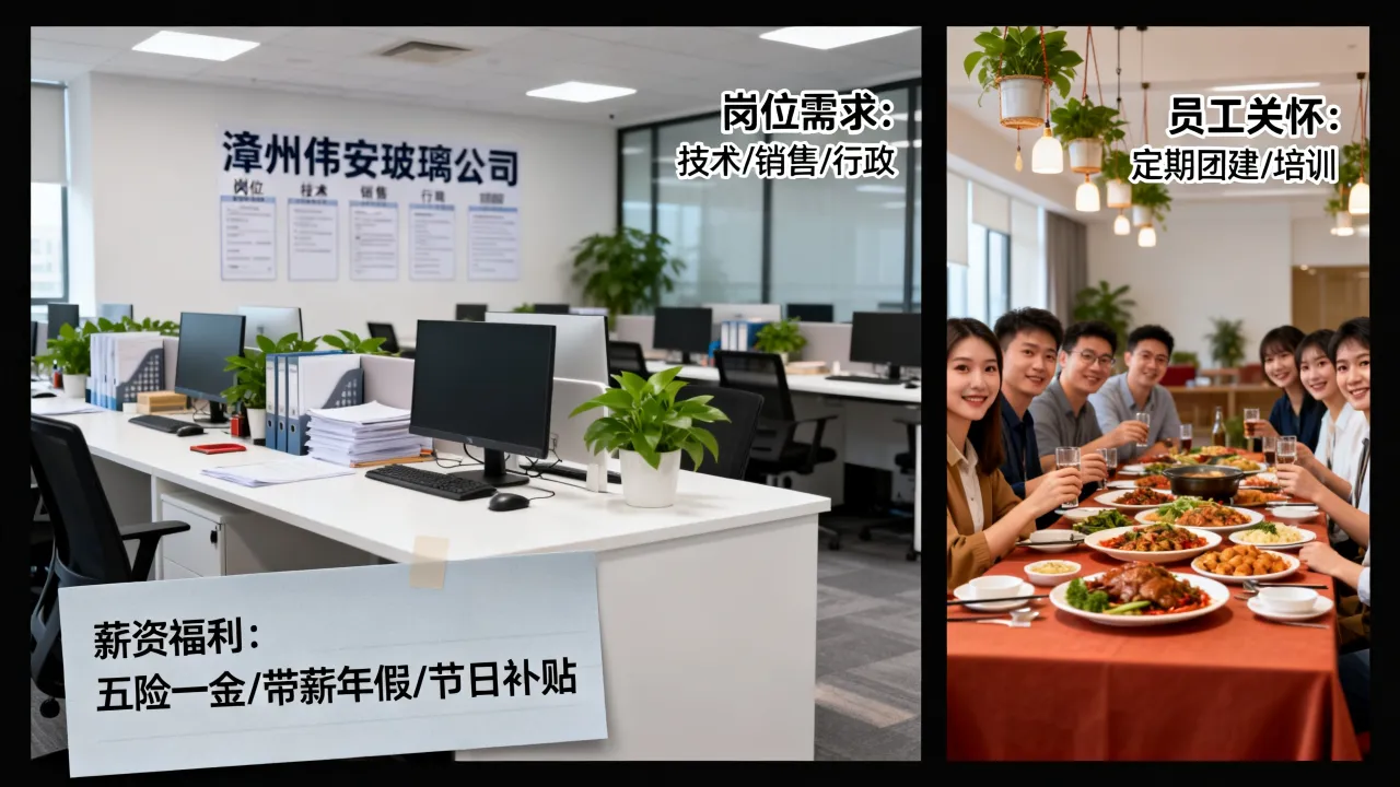 漳州伟安玻璃招聘待遇怎么样,薪资福利有哪些?-图2 漳州伟安玻璃招聘待遇怎么样,薪资福利有哪些?-图2