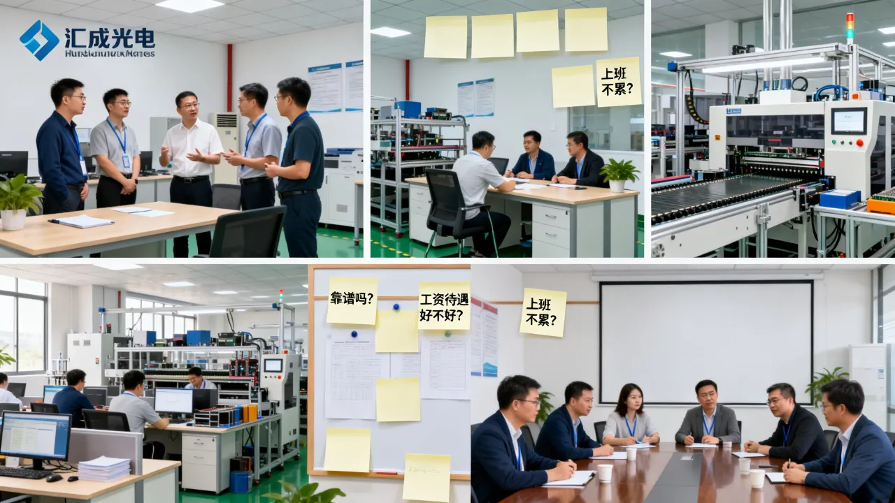 汇成光电怎么样?靠谱吗?工资待遇好不好?上班累不累?