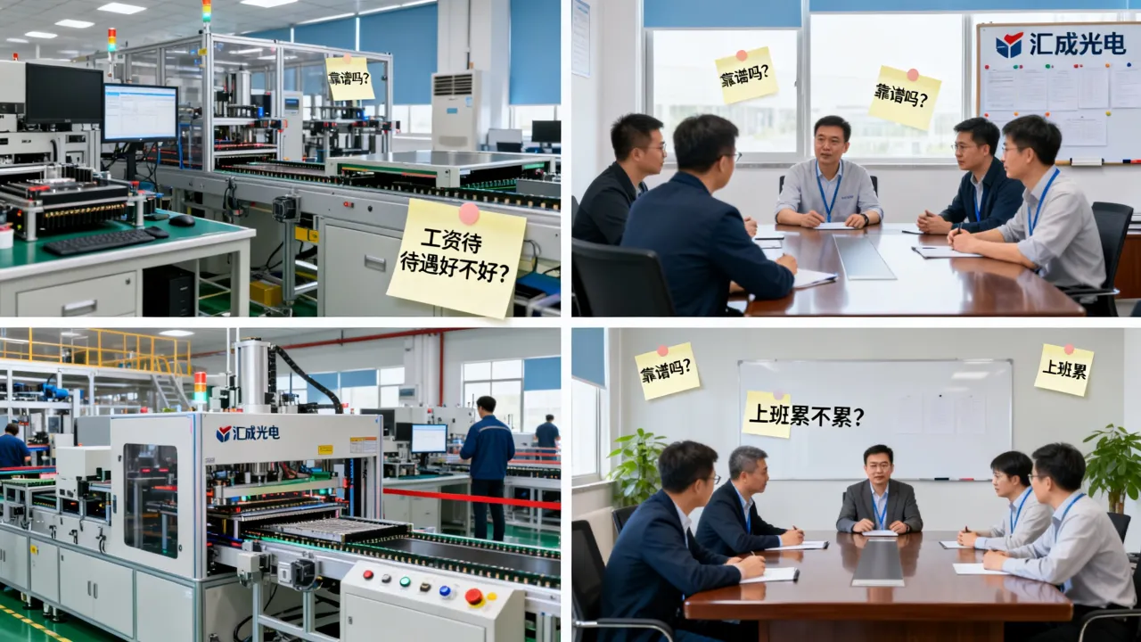 汇成光电怎么样?靠谱吗?工资待遇好不好?上班累不累?-图2 汇成光电怎么样?靠谱吗?工资待遇好不好?上班累不累?-图2