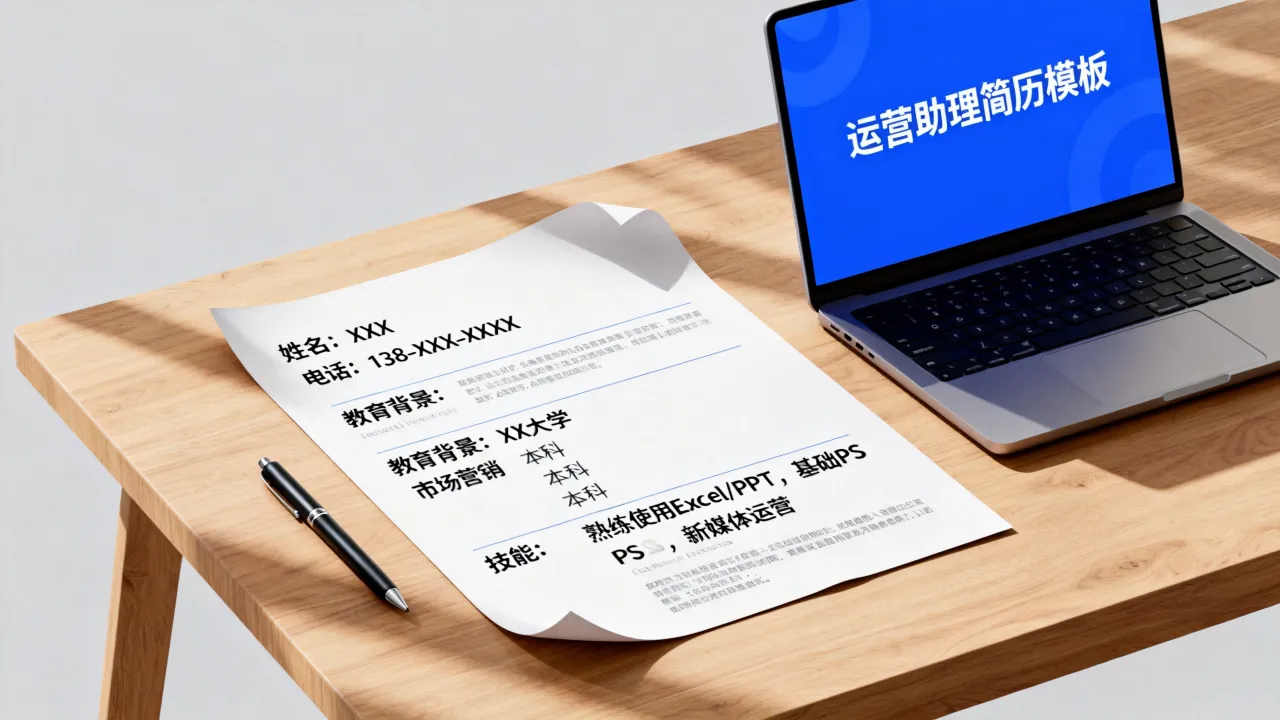 运营助理简历怎么写?零经验应届生如何突出优势拿面试-图2 运营助理简历怎么写?零经验应届生如何突出优势拿面试-图2