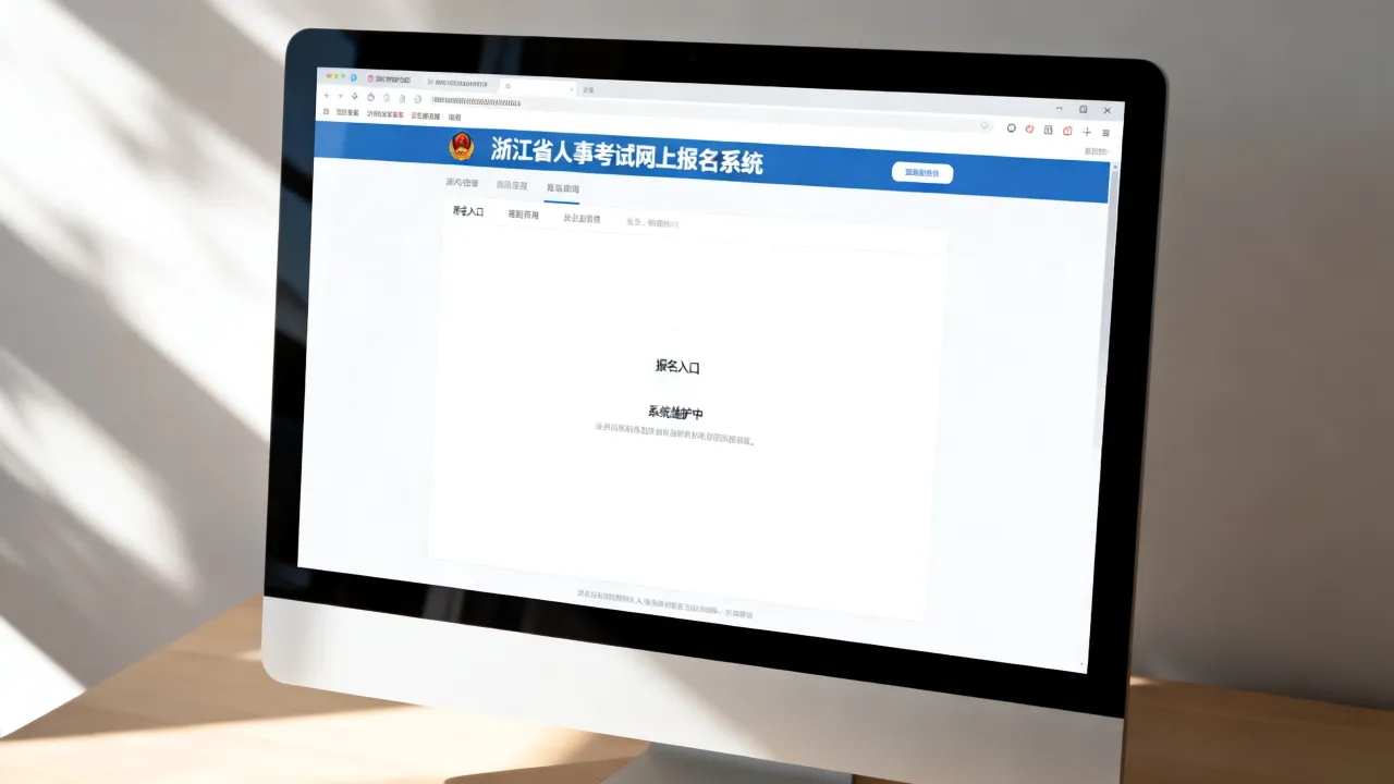 浙江省人事考试网上报名系统怎么进不去?报名入口在哪?