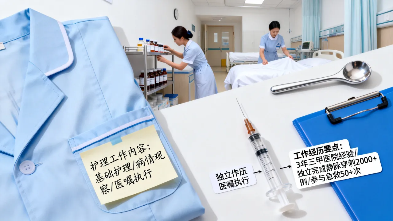护理工作简历怎么写,护士简历工作经历怎么写
