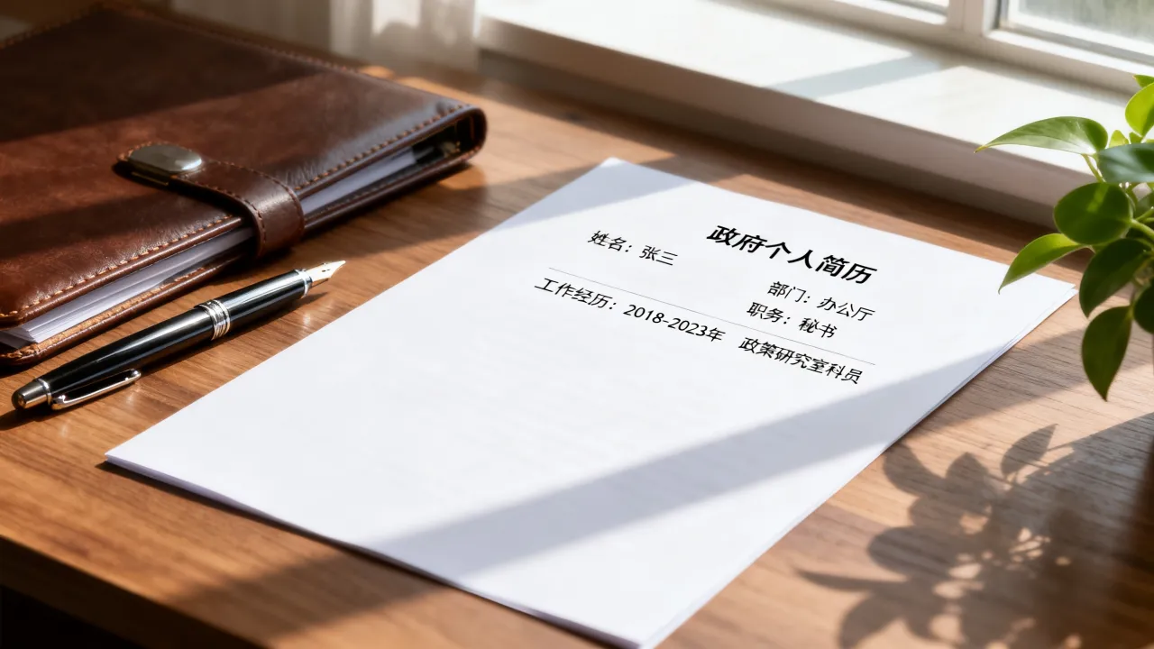 政府个人简历怎么写,政府机关单位简历模板范文有哪些