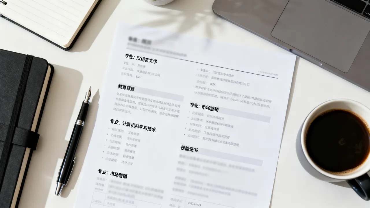 个人简历专业怎么填写,简历专业填写有哪些注意事项与技巧-图2 个人简历专业怎么填写,简历专业填写有哪些注意事项与技巧-图2