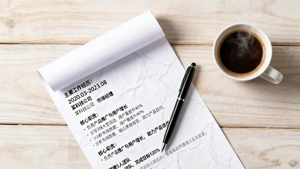 主要工作经历怎么填写才能打动HR,个人简历工作经历范文