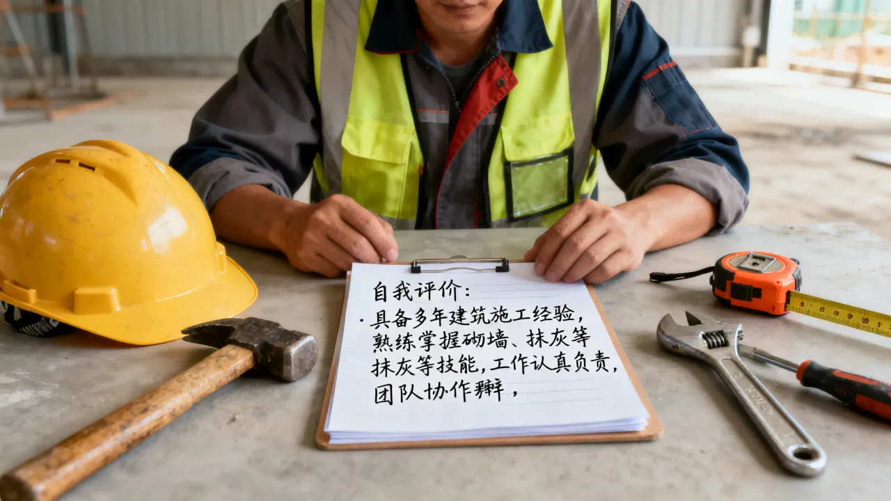 工人的工作简历怎么写?建筑工人求职简历自我评价范文