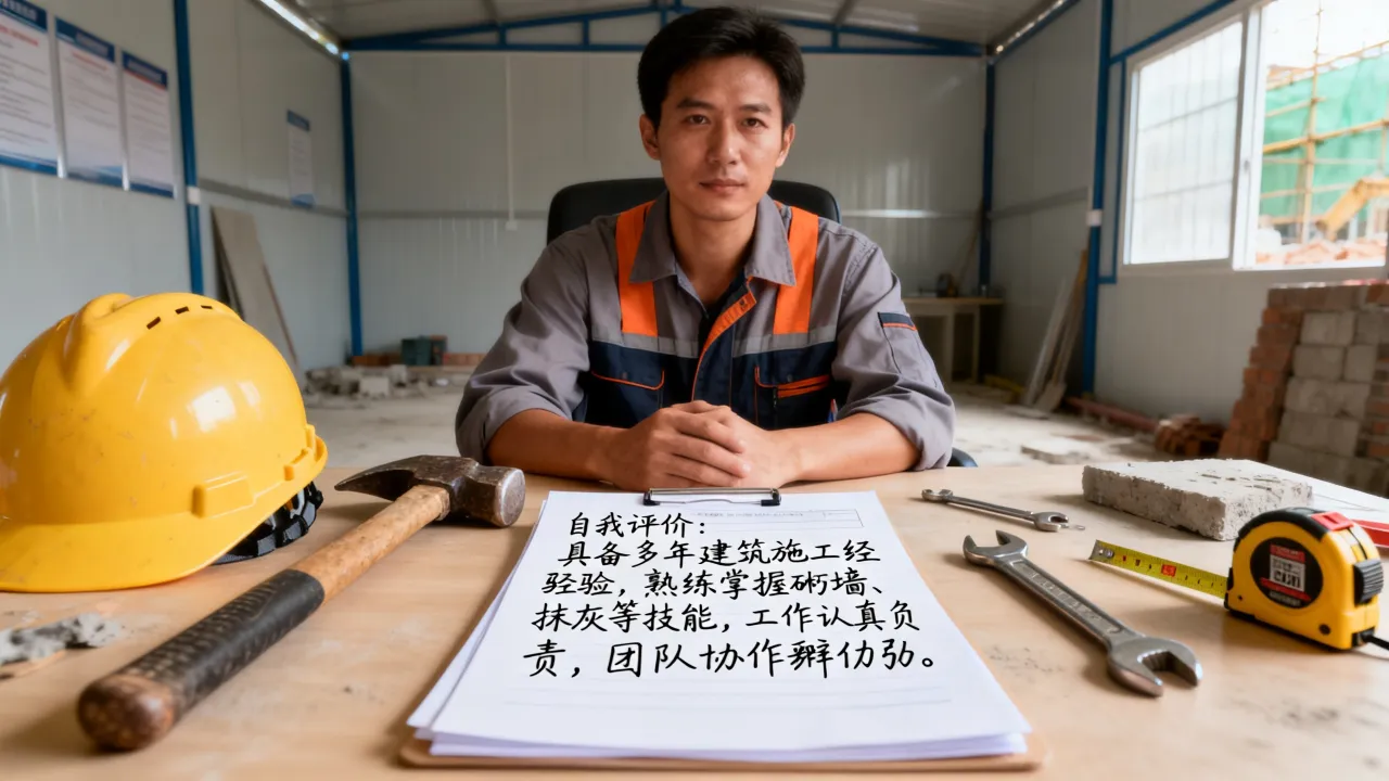 工人的工作简历怎么写?建筑工人求职简历自我评价范文-图2 工人的工作简历怎么写?建筑工人求职简历自我评价范文-图2