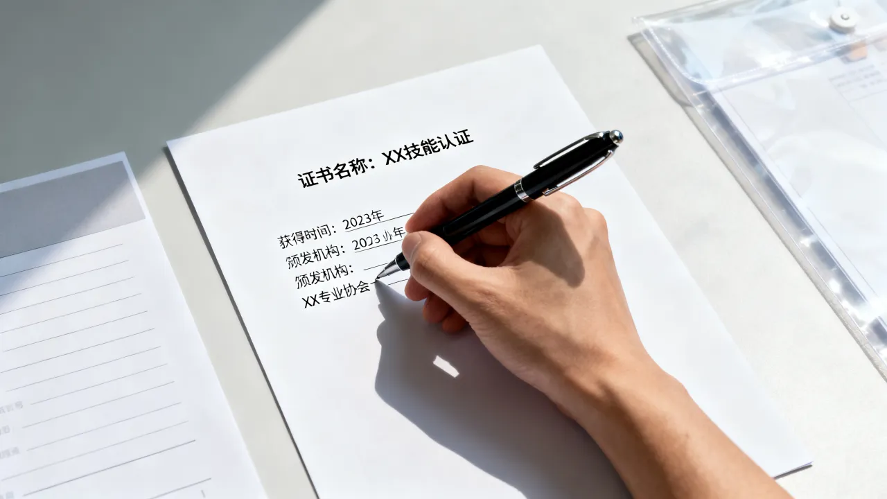 个人简历证书怎么填,怎么填才加分有技巧
