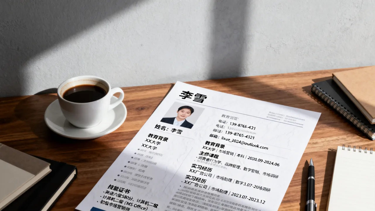 刚毕业的简历怎么写?应届毕业生简历模板范文-图2 刚毕业的简历怎么写?应届毕业生简历模板范文-图2