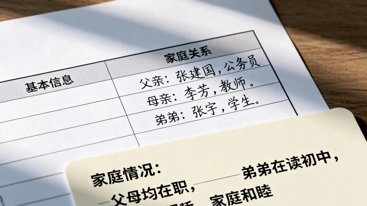 简历家庭关系怎么填写,家庭情况填哪些内容更合适?-图2 简历家庭关系怎么填写,家庭情况填哪些内容更合适?-图2