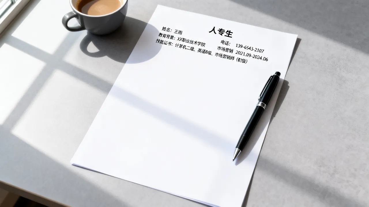 大专个人简历怎么写,大专生个人简历怎么写才能找到好工作-图2 大专个人简历怎么写,大专生个人简历怎么写才能找到好工作-图2