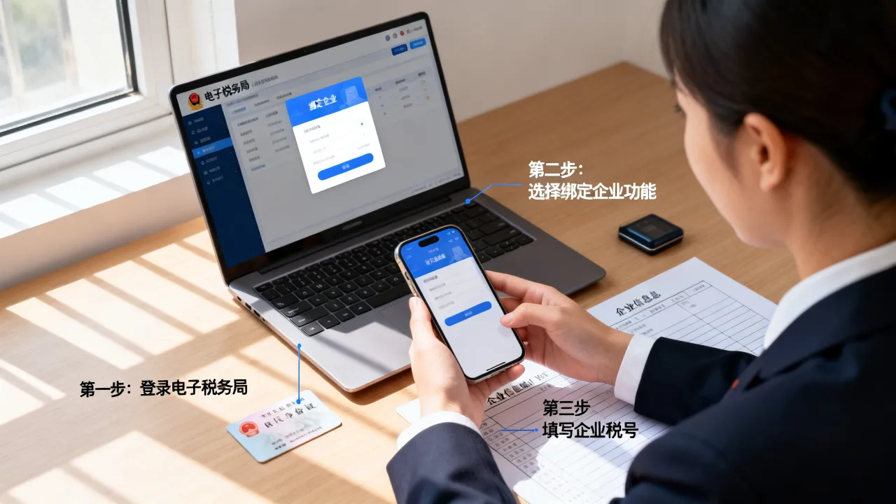 办税人员如何绑定企业?电子税务局操作流程详解