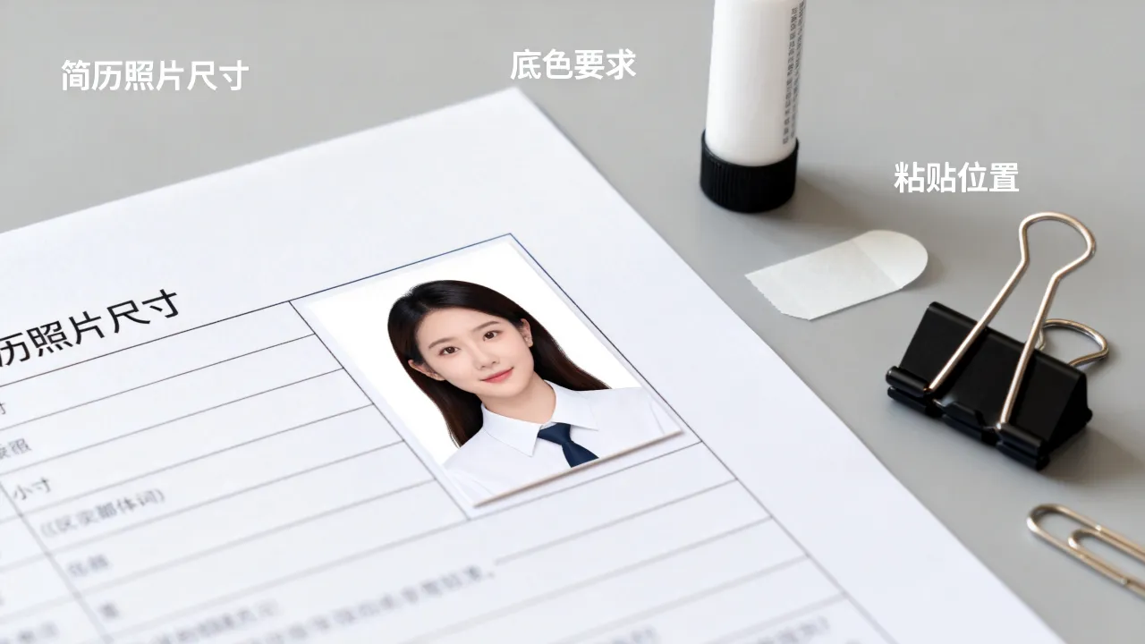 简历上面的照片怎么弄?简历照片尺寸底色及粘贴要求是什么?