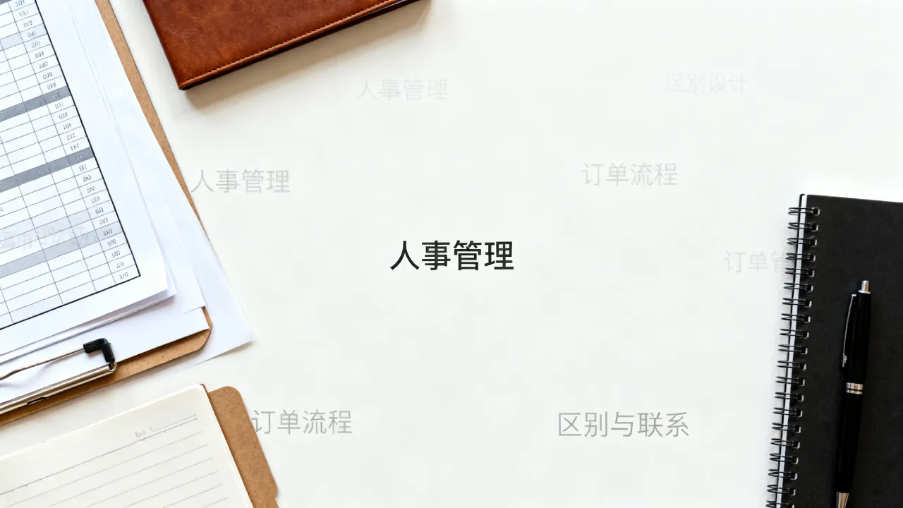 人事和单是什么?人事和单的区别与联系详解