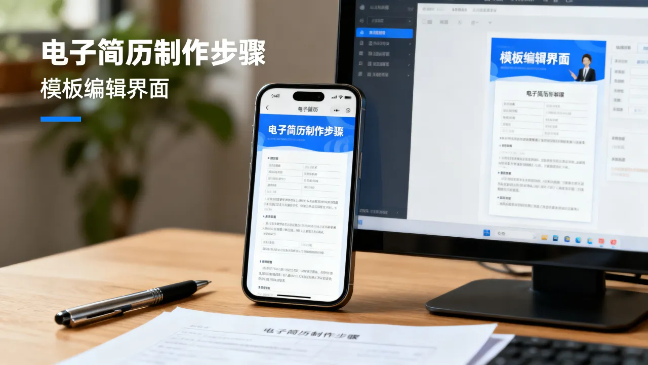 个人简历电子档怎么做?如何制作电子版简历模板,手机快速生成电子简历方法