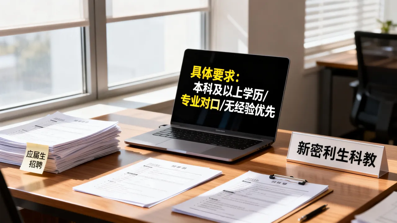 新密利生科教招聘吗,应届生应聘有哪些具体要求?