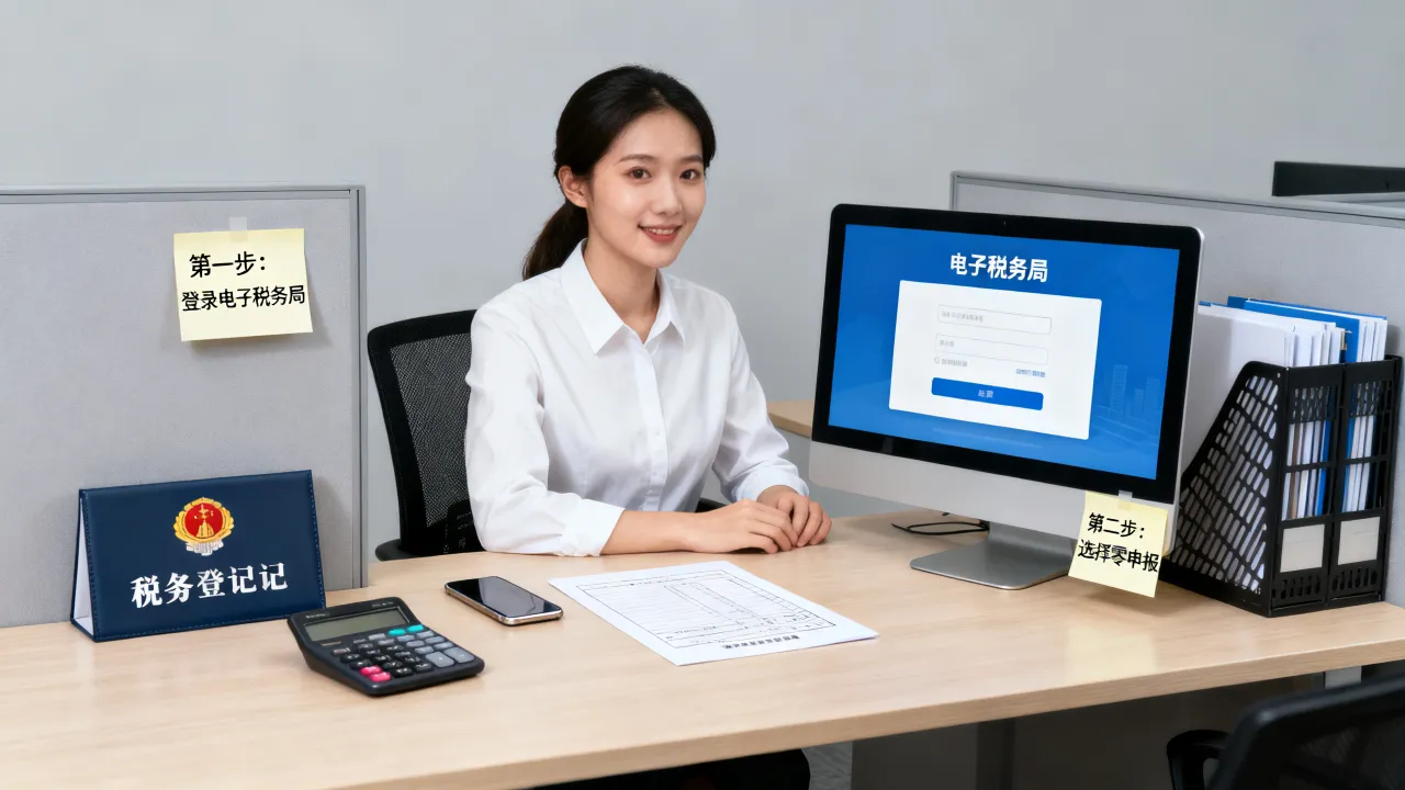 免税个体户如何报税?零申报操作步骤有哪些?-图2 免税个体户如何报税?零申报操作步骤有哪些?-图2