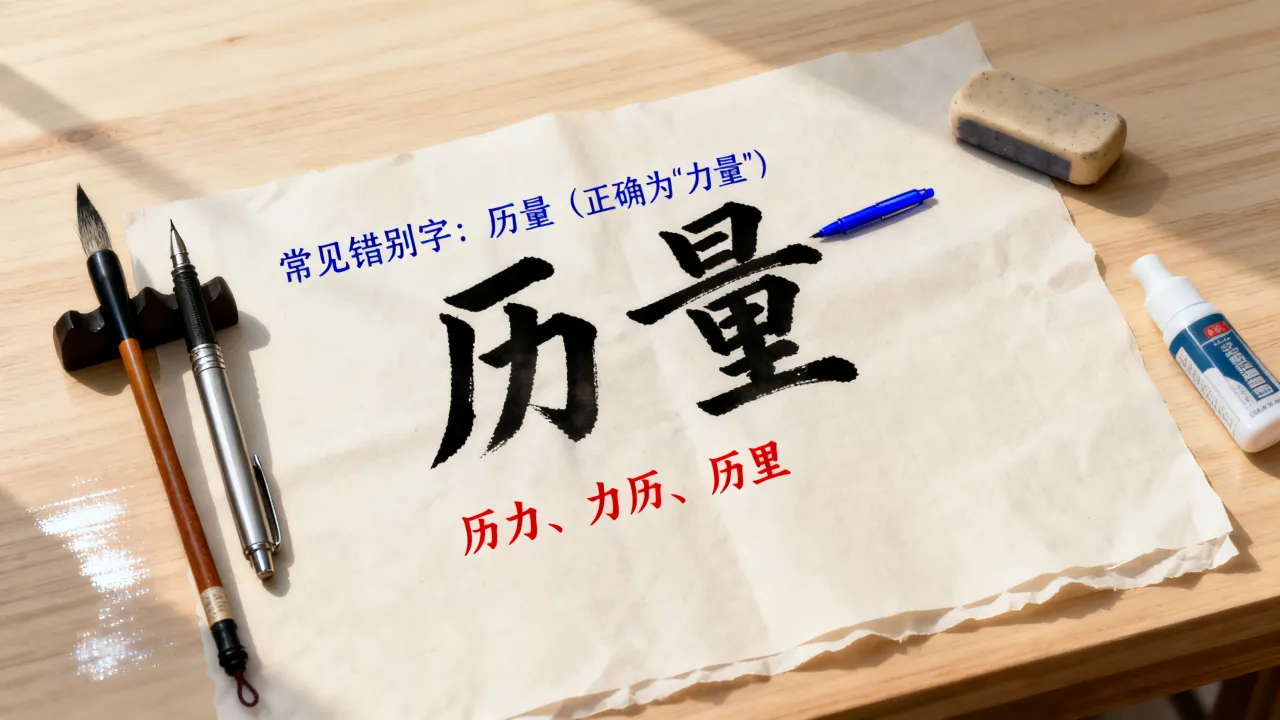 历量怎么写,历量正确写法是力量吗常见错别字有哪些-图2 历量怎么写,历量正确写法是力量吗常见错别字有哪些-图2