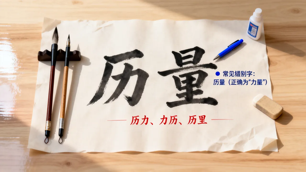 历量怎么写,历量正确写法是力量吗常见错别字有哪些-图3 历量怎么写,历量正确写法是力量吗常见错别字有哪些-图3