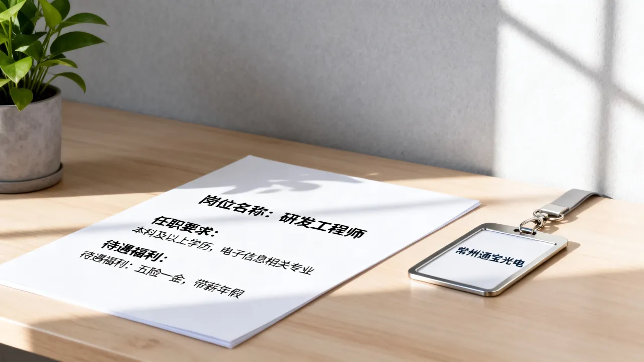 常州通宝光电招聘要求有哪些,具体条件和待遇怎么样?-图2 常州通宝光电招聘要求有哪些,具体条件和待遇怎么样?-图2