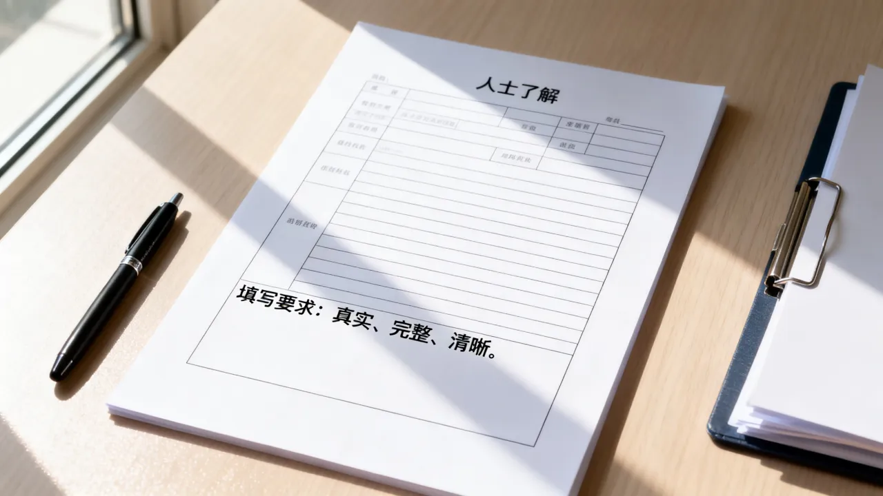 人事了解表是什么,人事了解表怎么填写有哪些要求