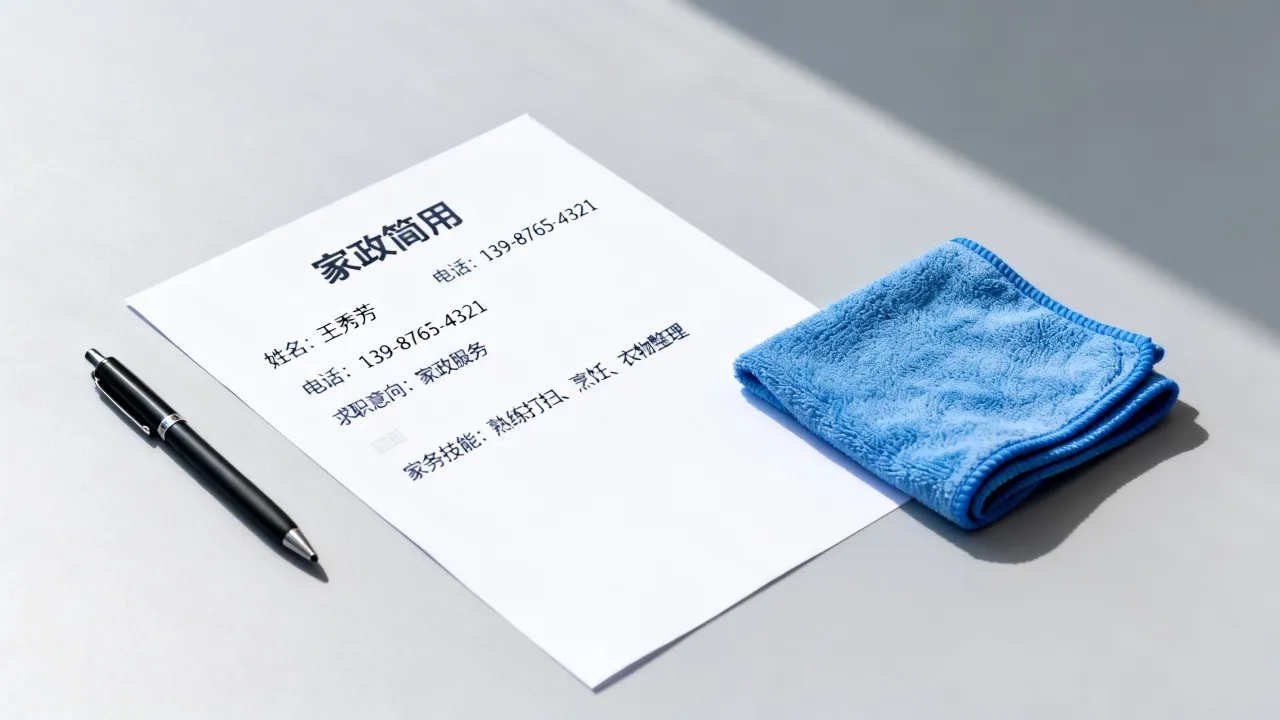 家政怎么写简历?没有经验的家政简历怎么写好