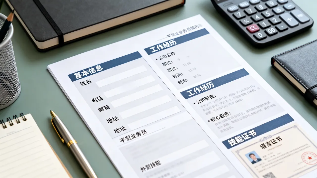 外贸怎么写简历才专业?外贸业务员简历模板与写作技巧
