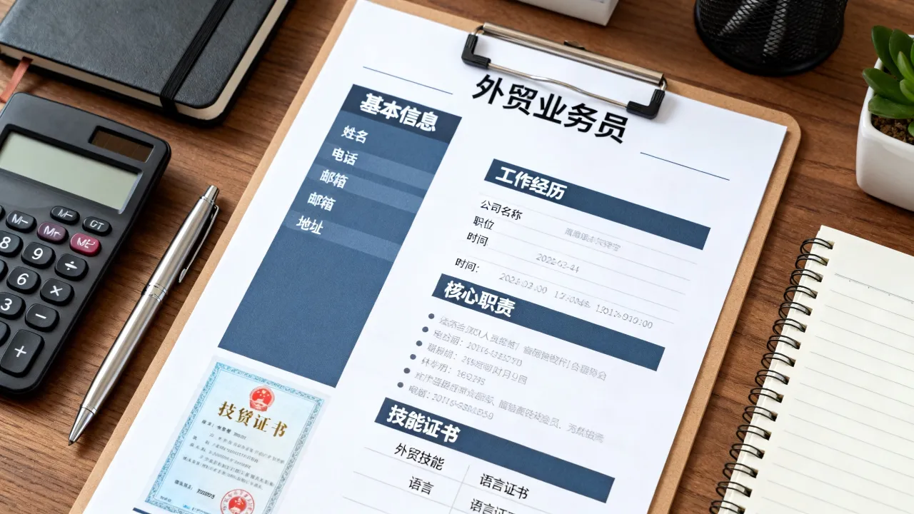 外贸怎么写简历才专业？外贸业务员简历模板与写作技巧-图2