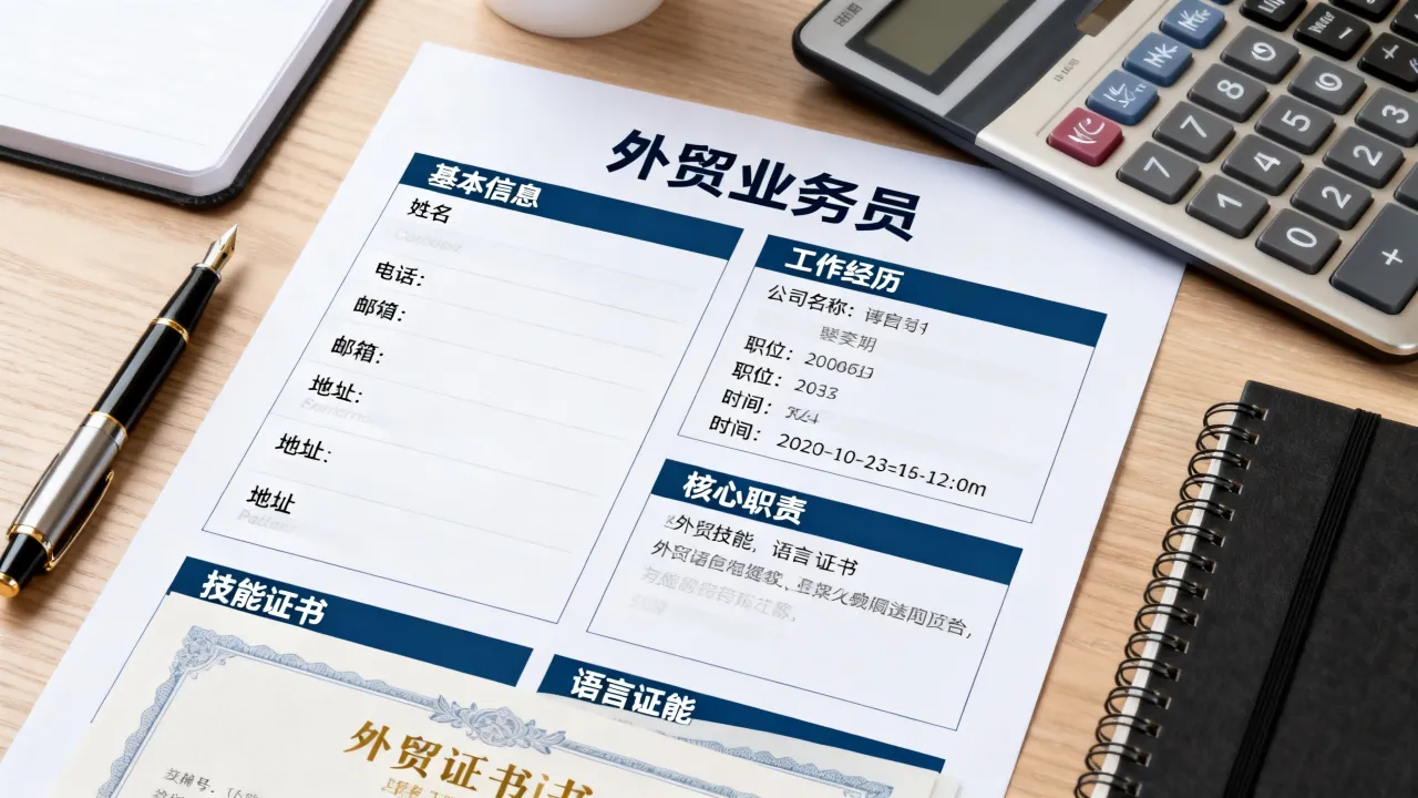 外贸怎么写简历才专业？外贸业务员简历模板与写作技巧-图3