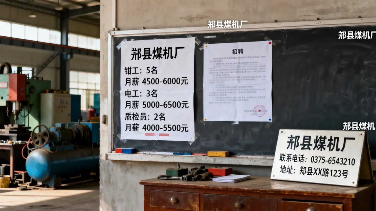 郏县煤机厂招聘信息靠谱吗?郏县煤机厂最新招工岗位有哪些-图1 郏县煤机厂招聘信息靠谱吗?郏县煤机厂最新招工岗位有哪些-图1