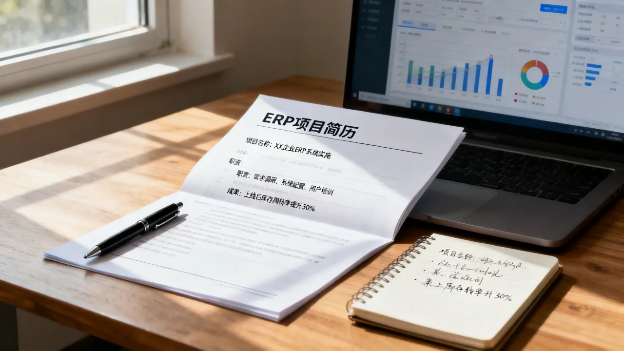 erp项目简历怎么写？erp实施顾问简历项目经验描述要点
