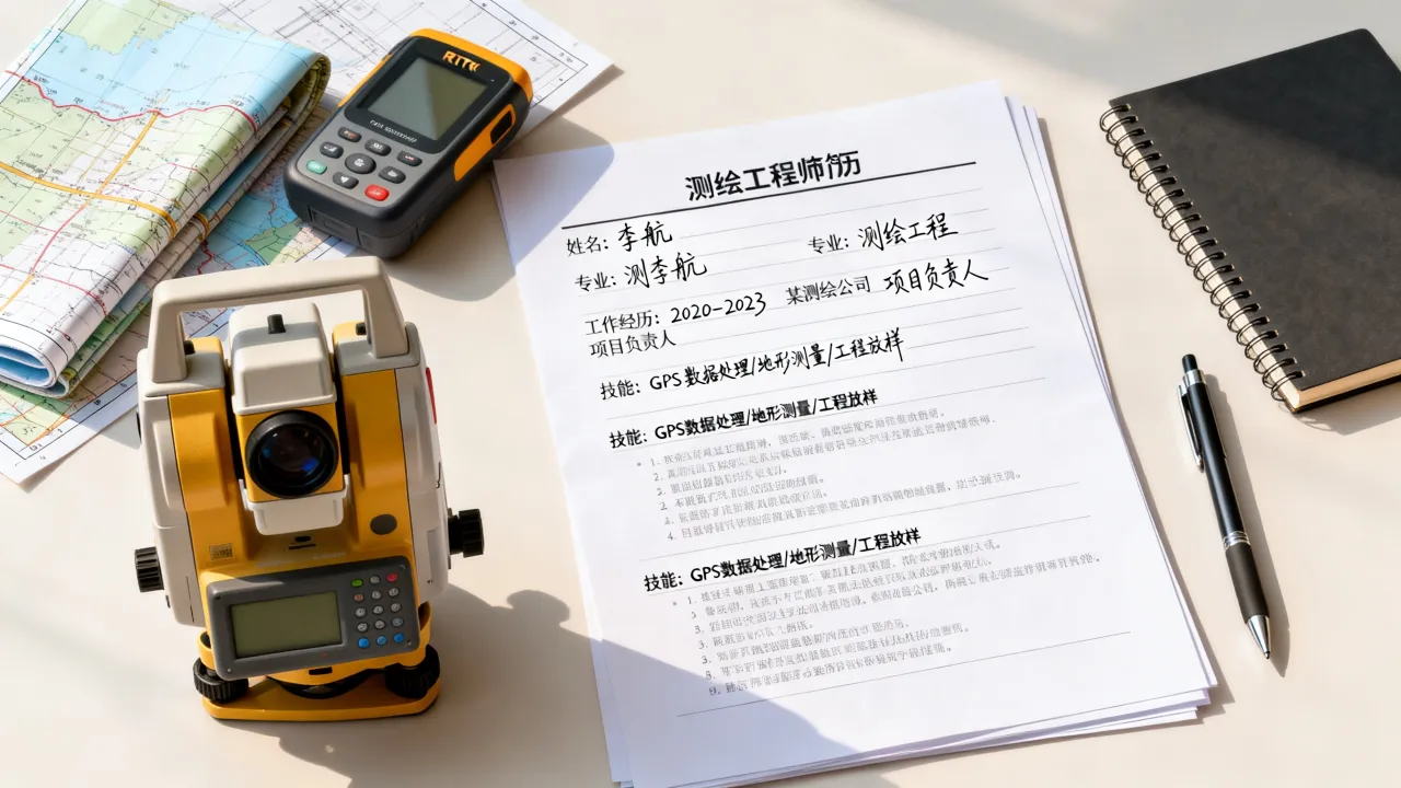 测绘行业怎么写简历,测绘工程师简历怎么写才能脱颖而出-图3 测绘行业怎么写简历,测绘工程师简历怎么写才能脱颖而出-图3