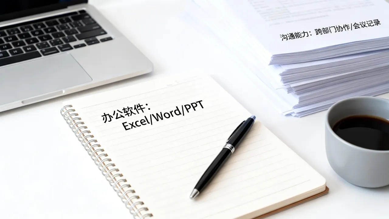文职技能特长怎么写，简历中如何突出办公软件与沟通能力？-图1